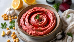 Robię hummus z pieczonych buraków. Smakuje lepiej niż sklepowy i jest gotowy w 10 minut