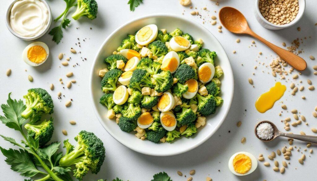 Sałatka z brokuła i jajka: 5 minut przygotowania i więcej białka niż w kotlecie