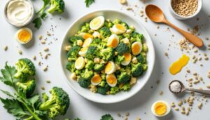 Sałatka z brokuła i jajka: 5 minut przygotowania i więcej białka niż w kotlecie