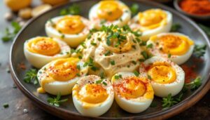 Jajka faszerowane na 12 osób: robię je wieczorem, a rano stoją gotowe w lodówce