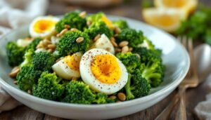 Sałatka z brokuła i jajka: 5 minut przygotowania i więcej białka niż w kotlecie