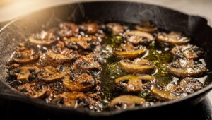Pieczarki na maśle czy na oliwie? Dietetyk wyjaśnia, który tłuszcz jest zdrowszy