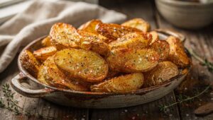 Ziemniaki pieczone bez tłuszczu: ten jeden krok sprawia, że są chrupiące jak z restauracji