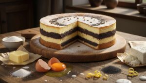 Seromakowiec z równymi warstwami – prosty przepis na efektowne ciasto świąteczne