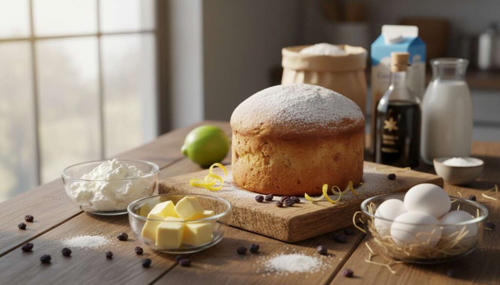 Mięciutka i puszysta jak nigdy. Do wielkanocnej babki dorzucam włoski ser