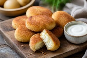 Krokiety z ruskim farszem biją na głowę pierogi. Robię dużo i mrożę, bo zawsze znajdą się chętni